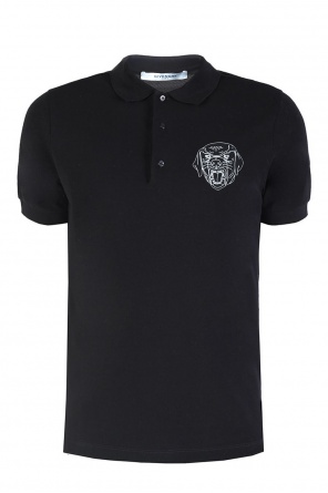 Polo z nadrukowaną głową rottweilera, zdjęcie 1 Polo z nadrukowaną głową rottweilera od Givenchy